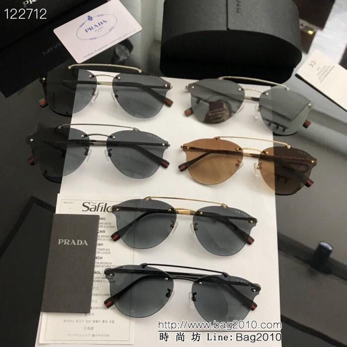 PRADA普拉達 高品質 PS55TS 太陽眼鏡 高檔潮流 時尚百搭 男士百搭瘦臉太陽鏡  lly1192
